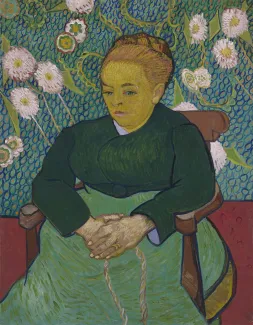 Lullaby:Madame Augustine Roulin Rocking a Cradle (La Berceuse), 1889 — Vincent van Gogh
