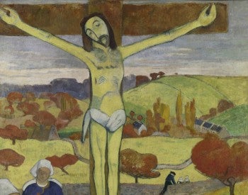 The Yellow Christ, oil on canvas