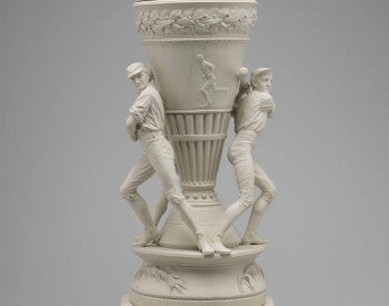 Baseball Vase, 1876, Isaac Broome