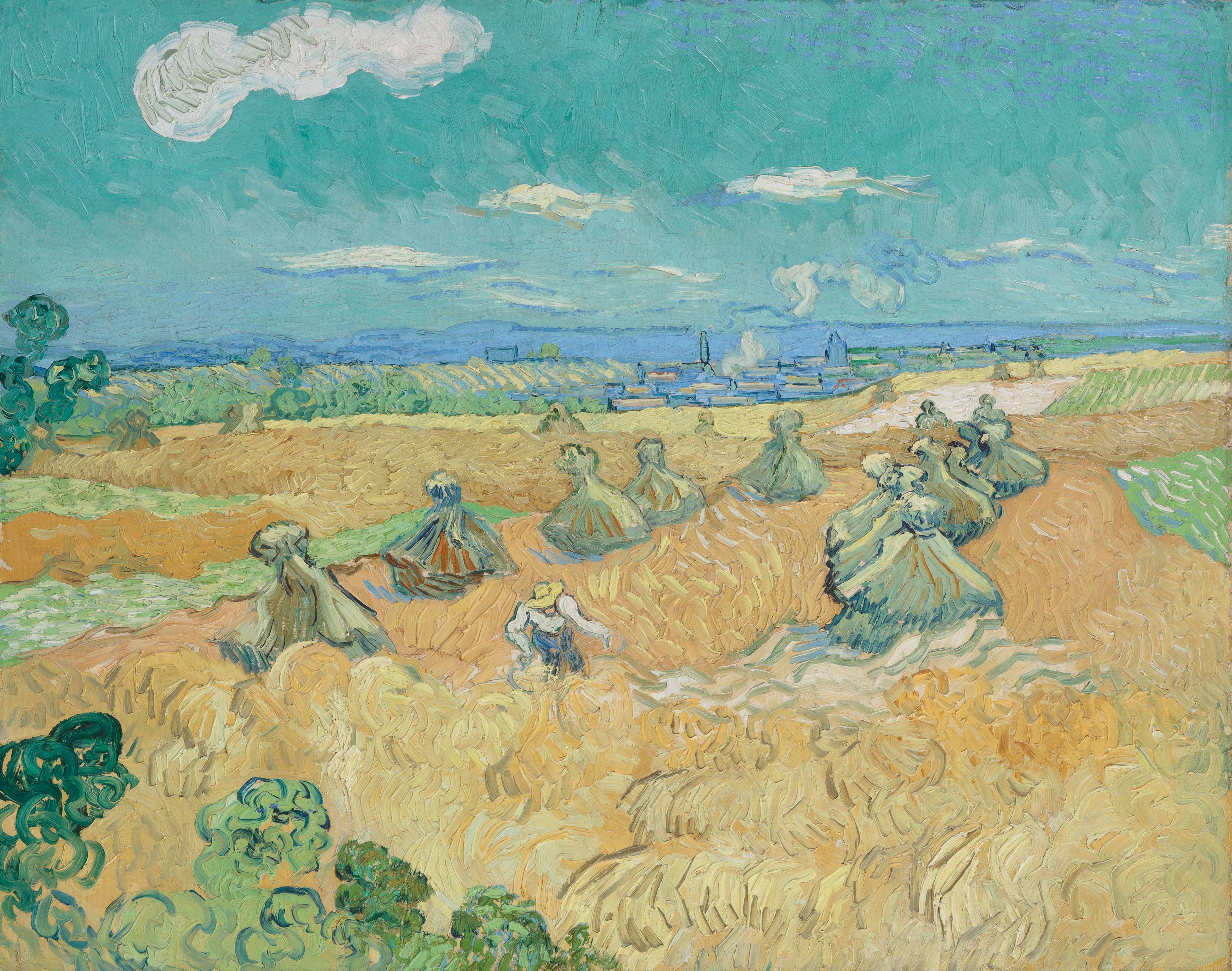 Vincent van Gogh (Dutch, 1853–1890). Wheat Fields with Reaper, Auvers, 1890. Oil on canvas; 29 x 36 5/8 in. (73.6 x 93 cm). Toledo Museum of Art, purchased with funds from the Libbey Endowment, gift of Edward Drummond Libbey, 1935.4.