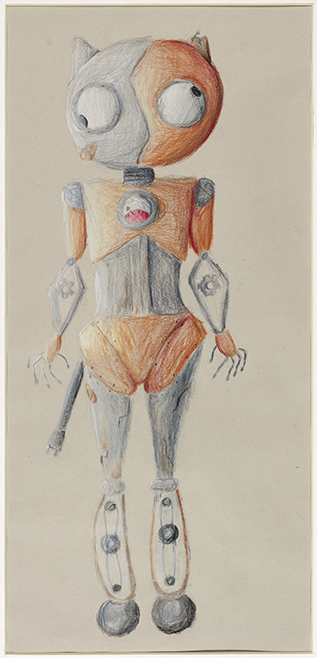 Kyara Inostroz, "My Robot," drawing, grade 5, Teacher: Kendra Lincourt.