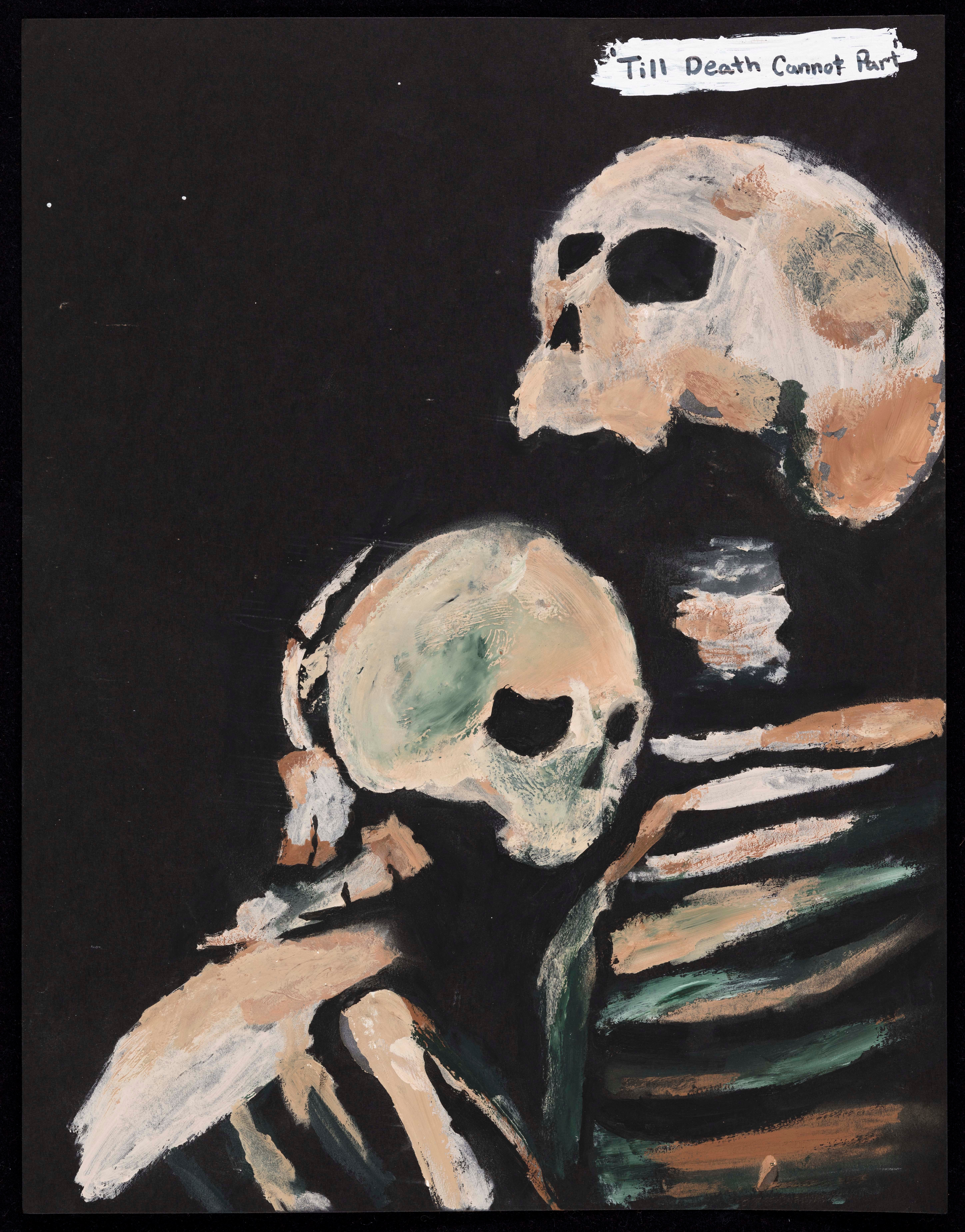 Reya Shmed, "Till death cannot part," painting, Grade 11, Teacher: Khayman Jones.