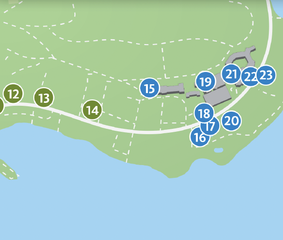 Detail of Mackinac Island map