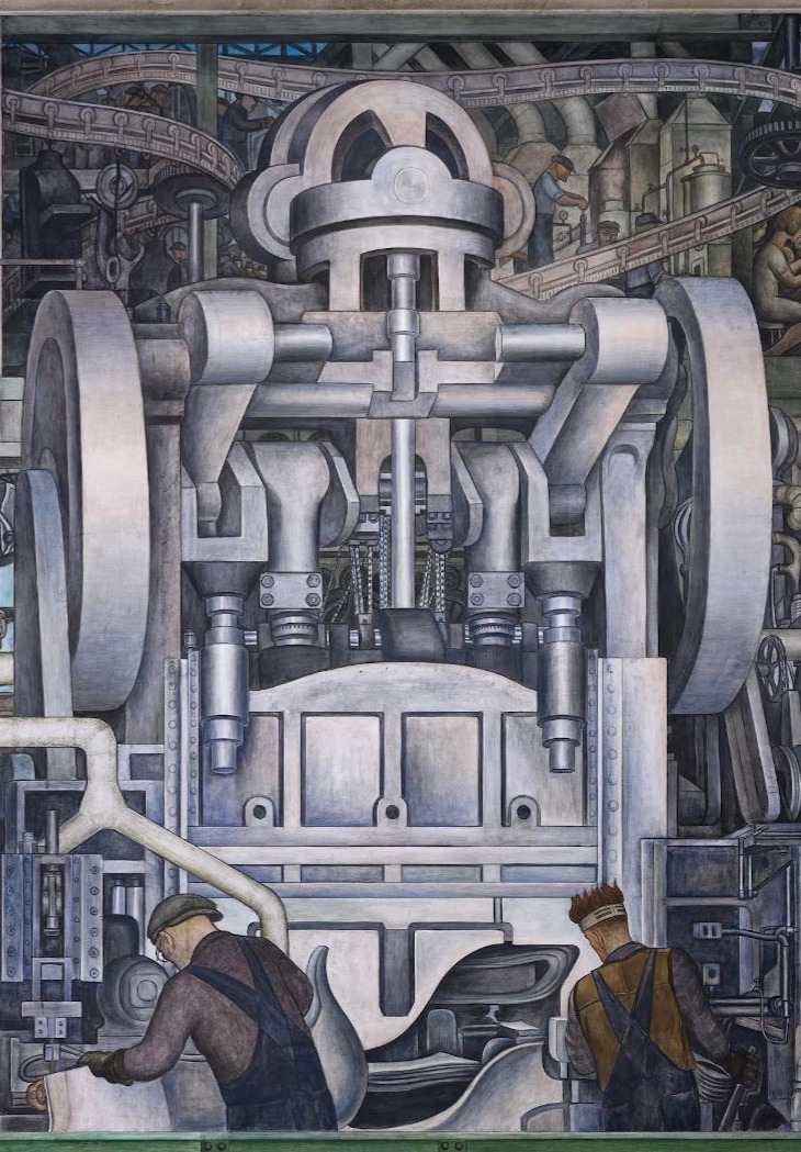 Detroit Industry Murals - Stamping Press