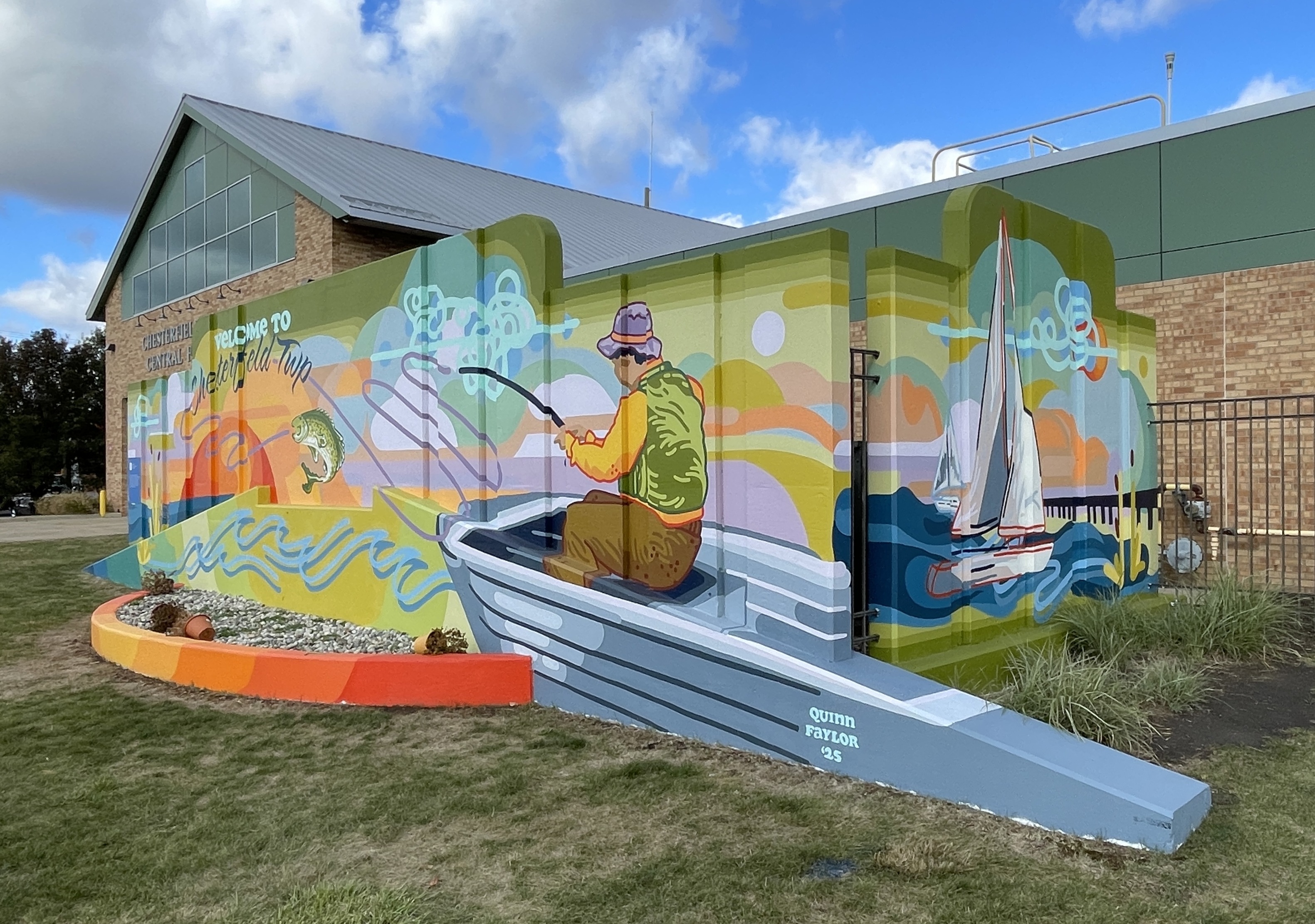 Chesterfield Township Central Fire Station mural