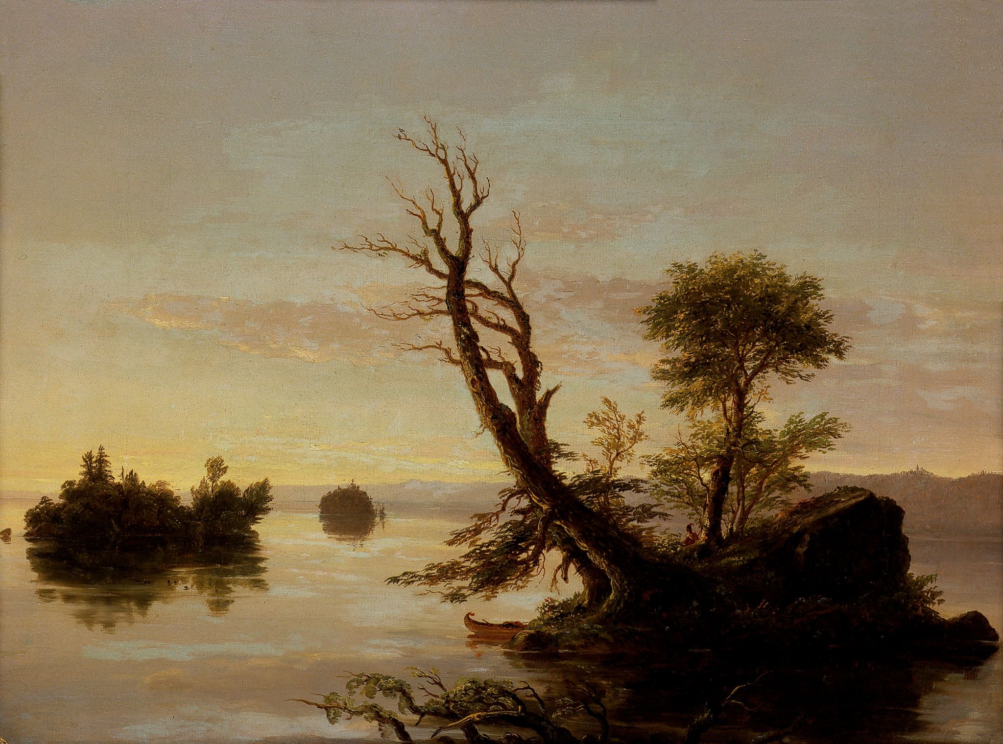 Lake Scene by Thomas Cole