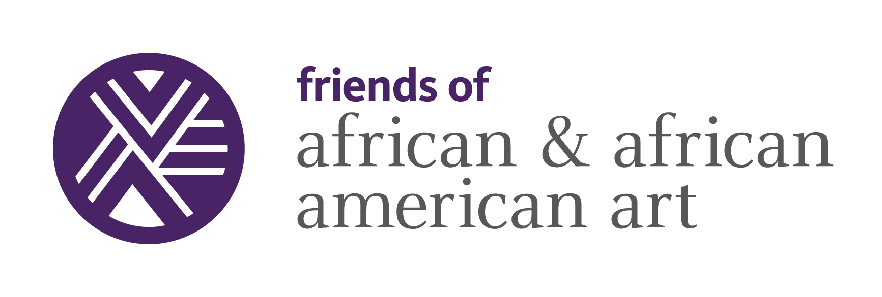 Logo for the Friends of African and African American Art