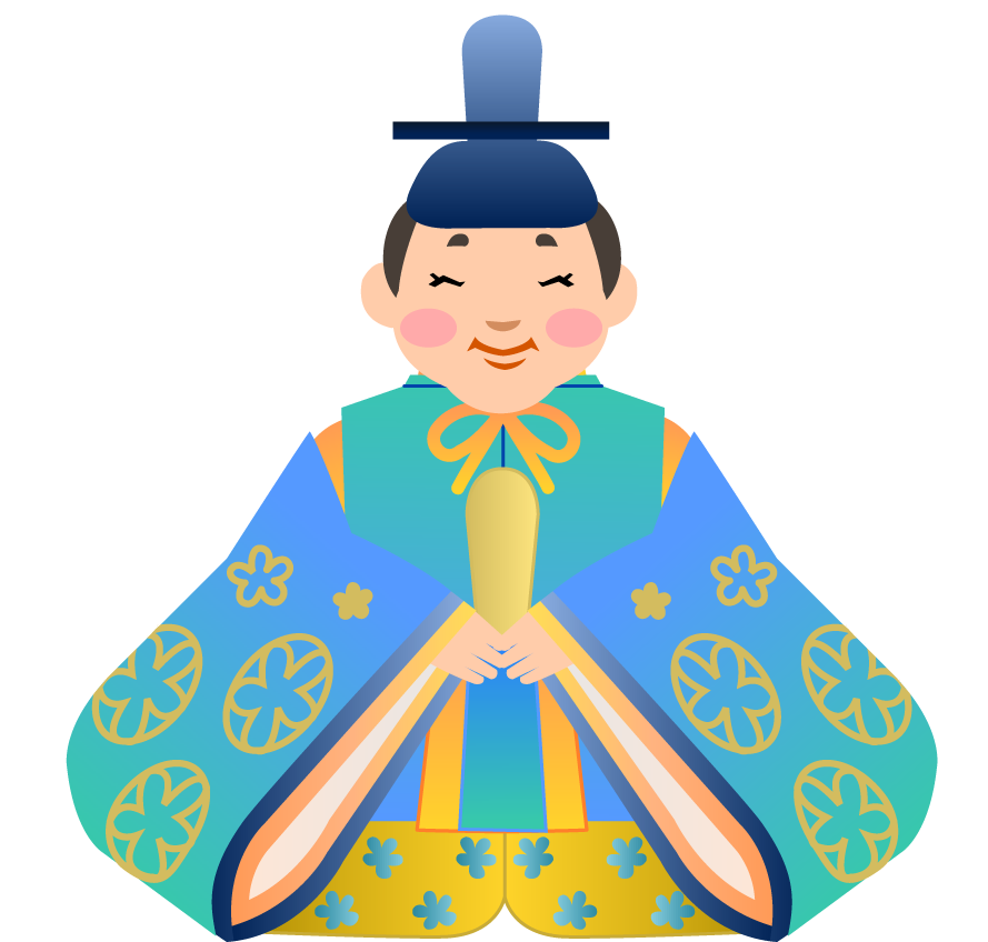 Illustration of a Japanese emperor