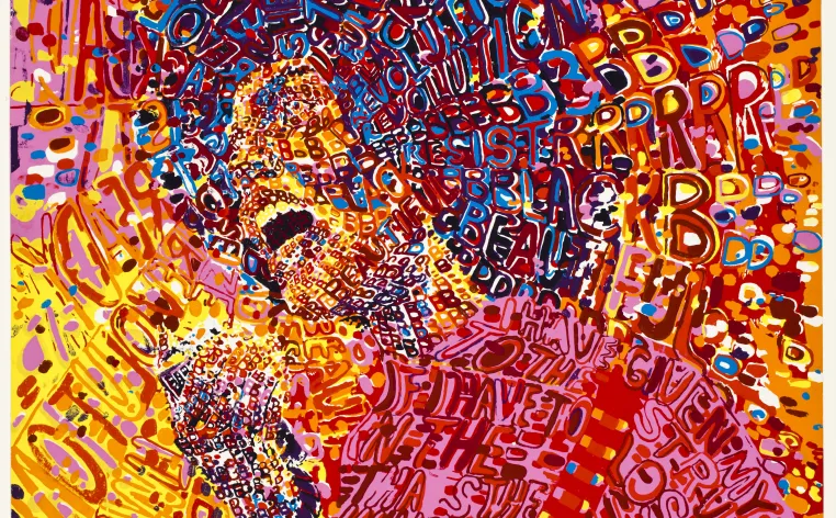 “Revolutionary,” 1972, Wadsworth Jarrell, screenprint. Detroit Institute of Arts