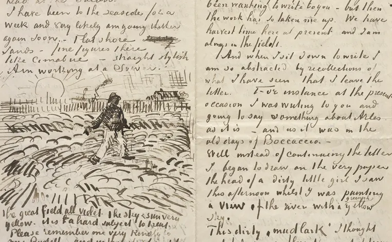 A letter from Vincent Van Gogh to John Peter Russell