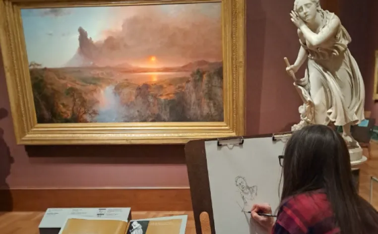 Drawing in the galleries, American