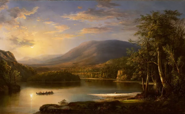 Robert S. Duncanson, Ellen's Isle, Loch Katrine, 1871, oil on canvas. Detroit Institute of Arts, Gift of the Estate of Ralzemond D. Parker