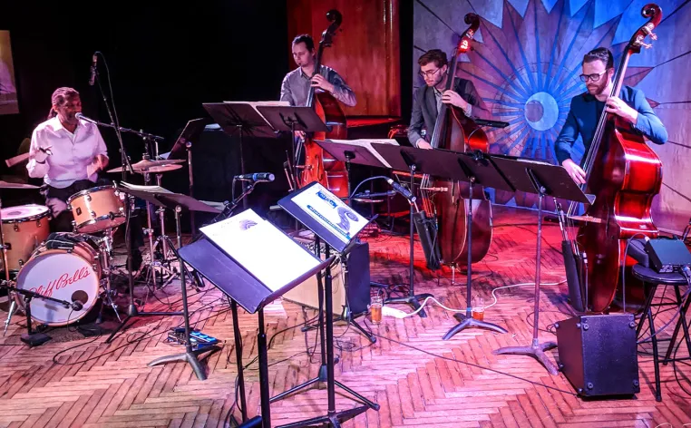 Proportioned Orchestra on stage