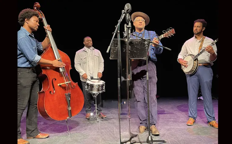 Dom Flemons and band onstage