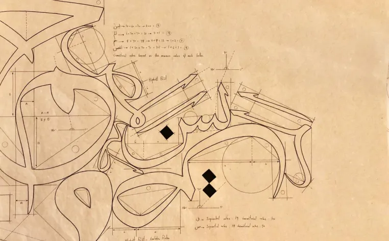 An example of Arabic and Islamic Calligraphy 