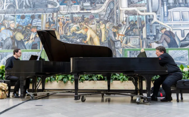 Pianists in Rivera Court