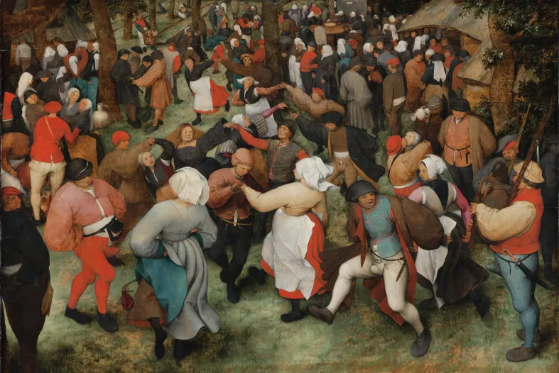&quot;The Wedding Dance,&quot; 1566, Pieter Bruegel the Elder, Netherlandish; oil on wood panel. Detroit Institute of Arts.