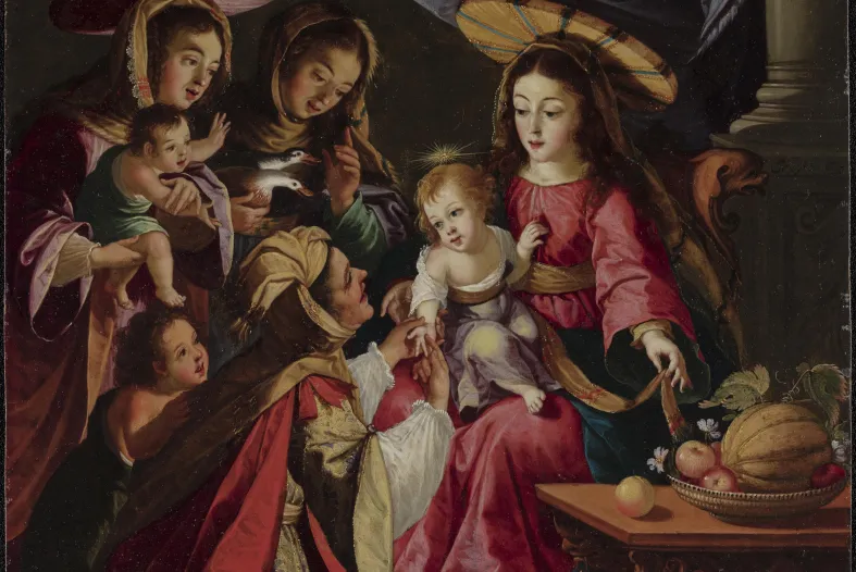 "Reading the Fate of the Christ Child," 1667, Josefa de Óbidos, Portuguese-Spanish, 1630–1684. Detroit Institute of Arts.