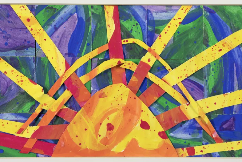 “Sunrise,” Jessica Orozco, Academy of the Americas at Logan, 2nd Grade.