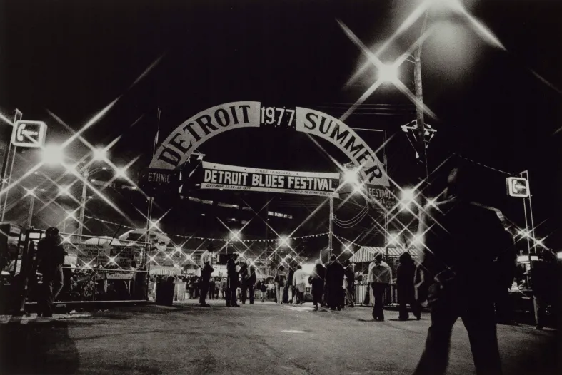 &quot;First Annual Detroit Blues Festival, Detroit,&quot; 1977, Russ Marshall, American; dye-based ink jet print.