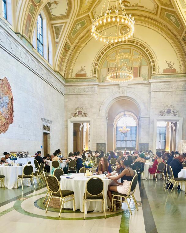 A gathering in the DIA's Great Hall