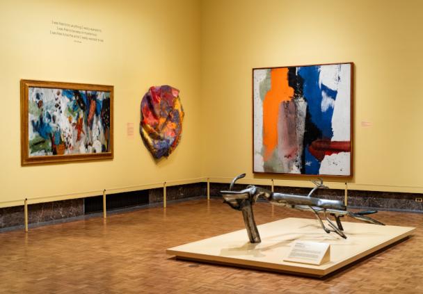 A shot of the newly reinstalled African American galleries at the DIA