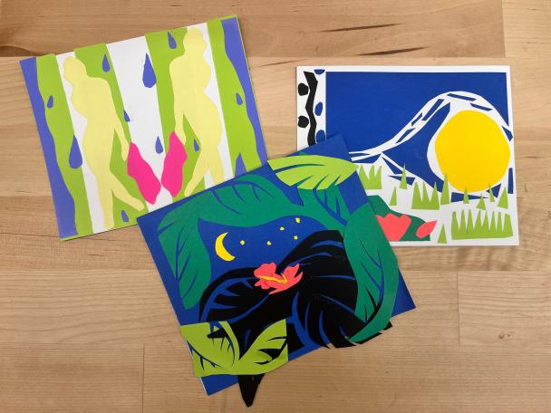 drawing with scissors drop in