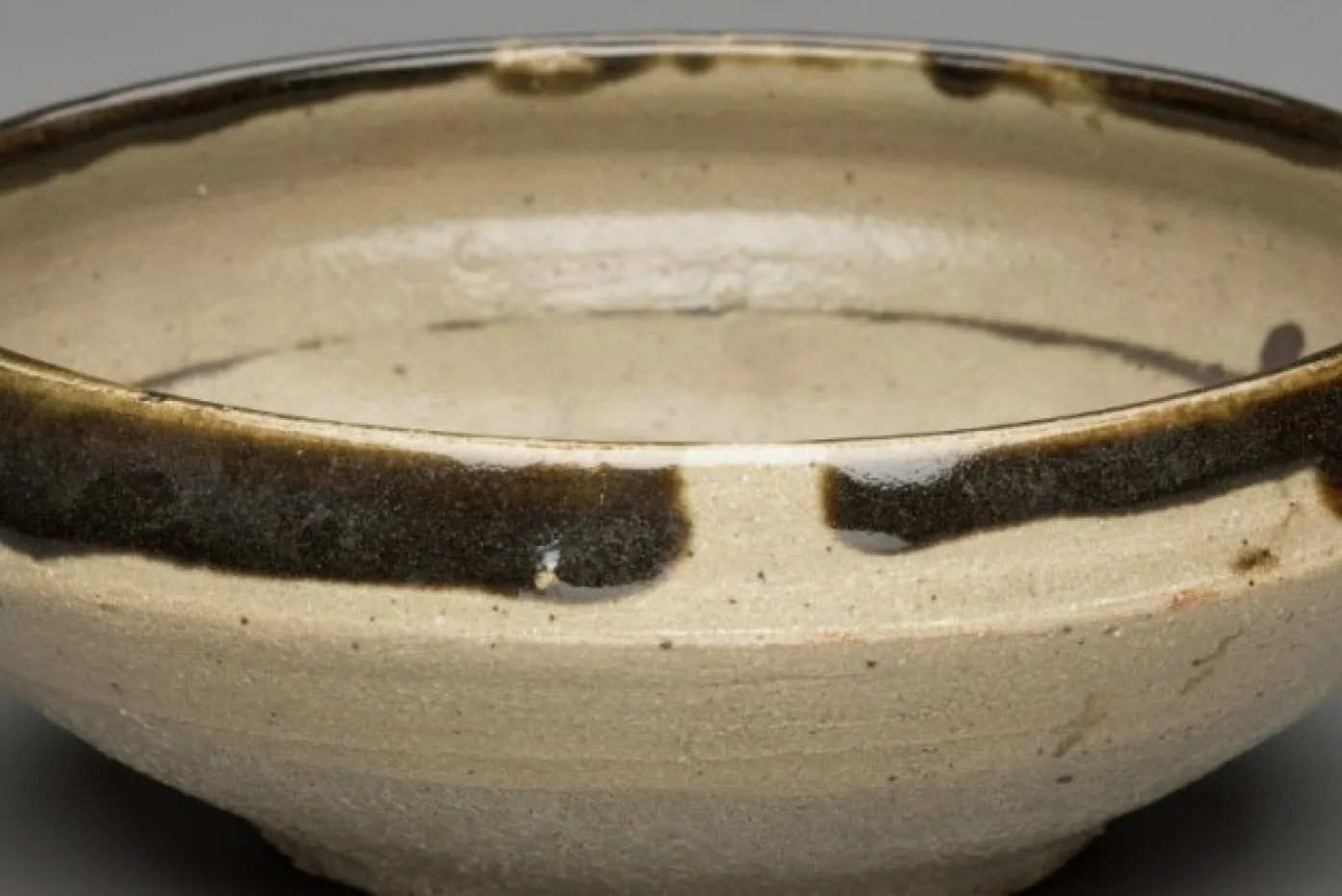 Stoneware with clear and iron glazes