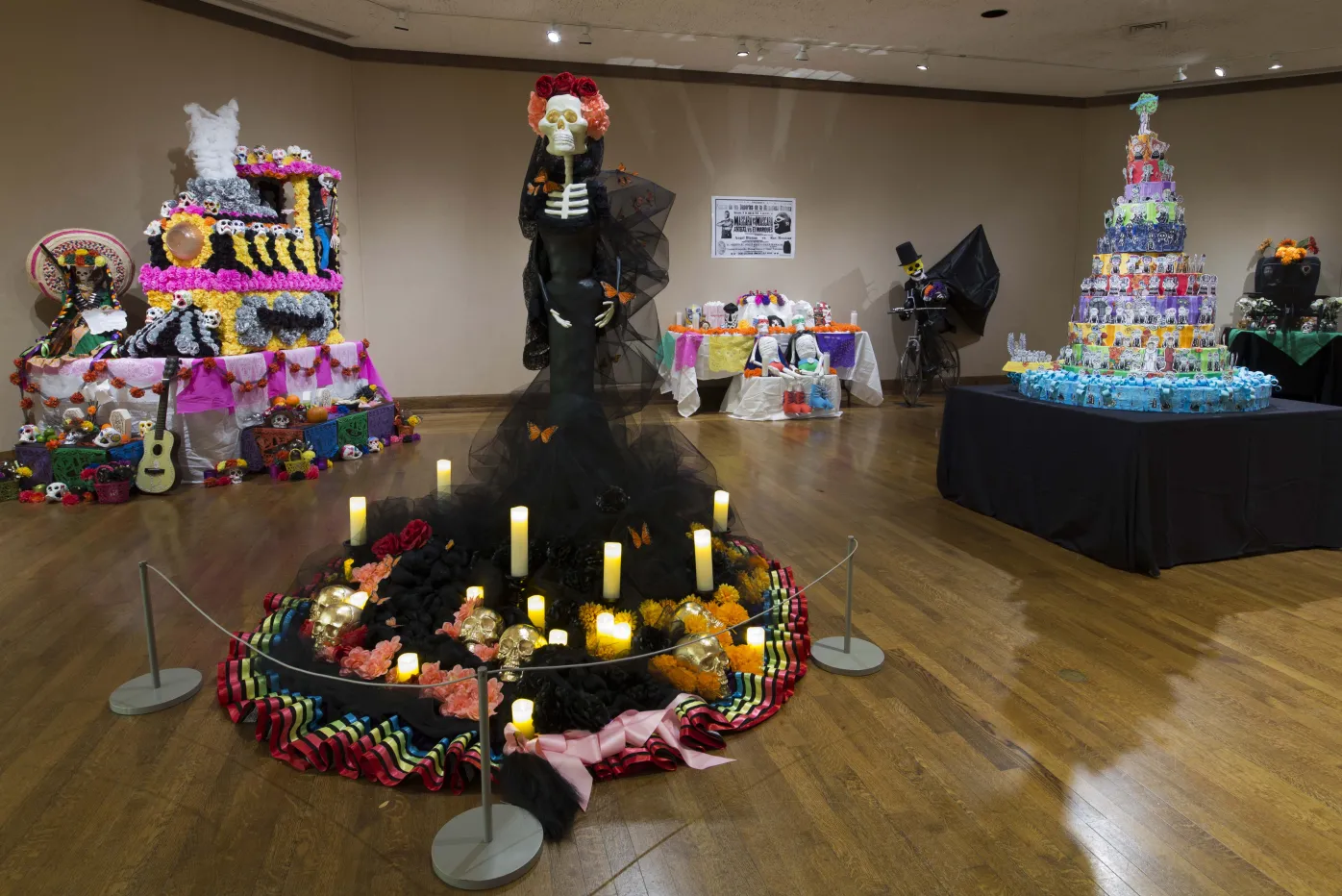 Many ofrendas altars on display at the DIA