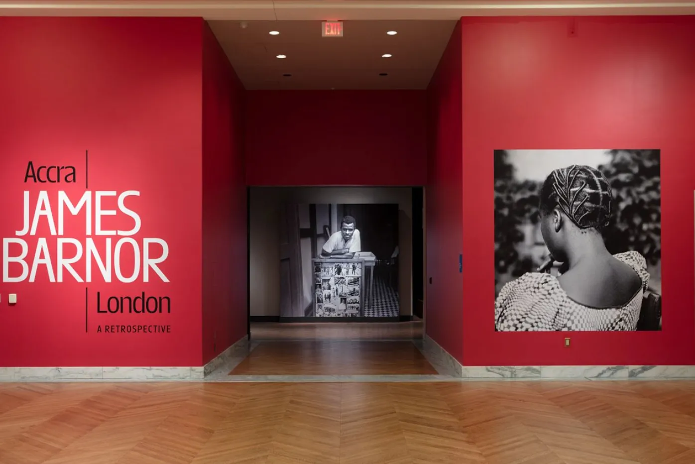 The entrance to the exhibition, James Barnor: Accra/London—A Retrospective