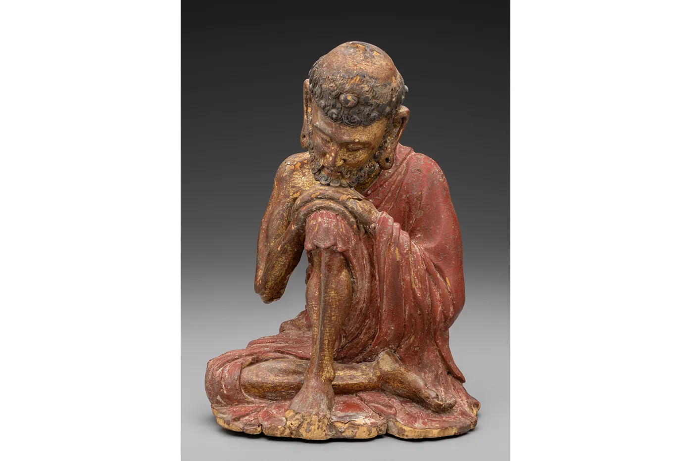 Chinese, Shakyamuni as an Ascetic, late 13th - early 14th century, wood with lacquer, gilding, and traces of color. Detroit Institute of Arts, City of Detroit Purchase, 29.172.