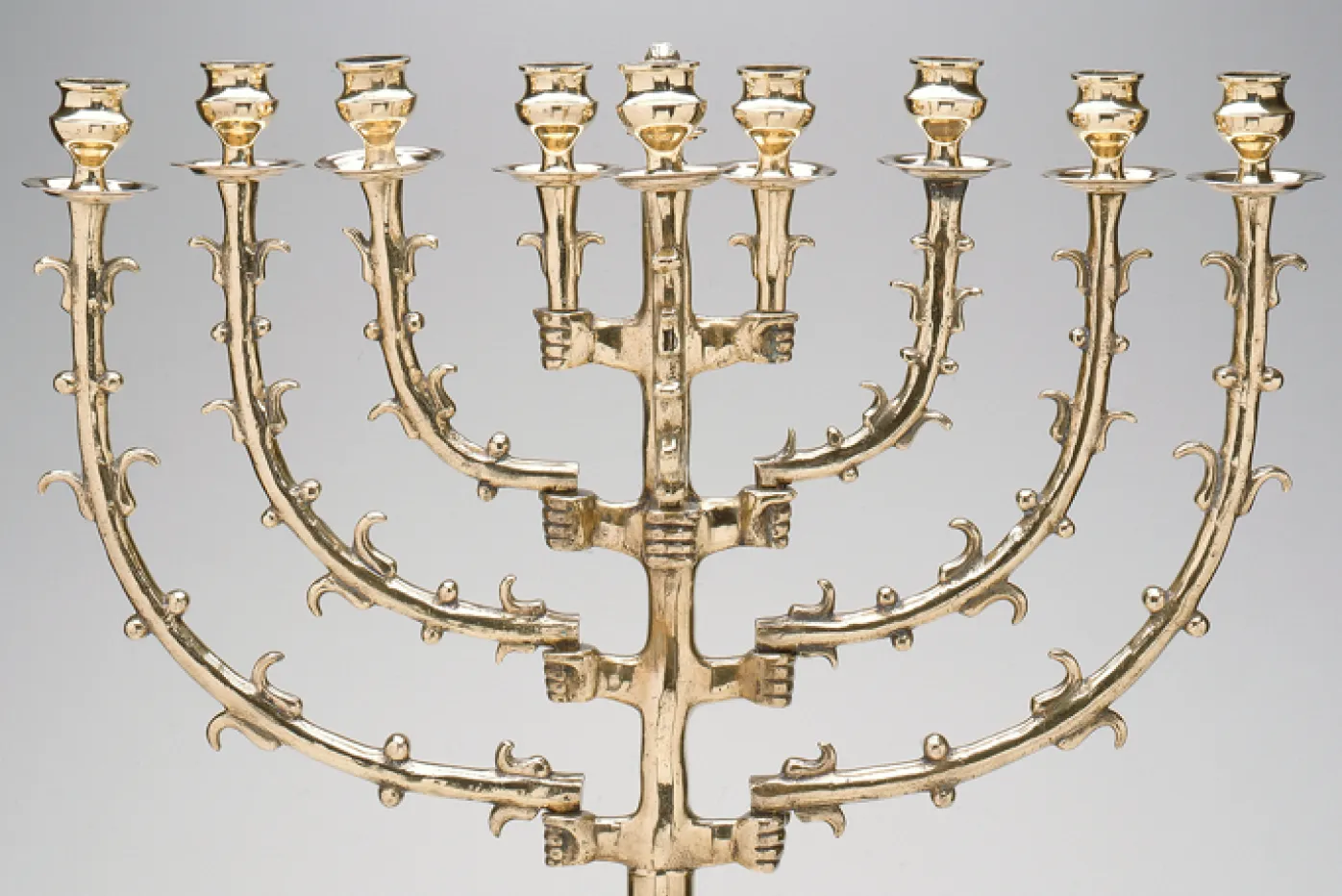 German, Hanukkah Lamp , late 1600s–early 1700s. The Jewish Museum, Gift of Samuel  Fields through Dr. Harry G. Friedman