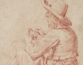 A Young Man Playing Cards
