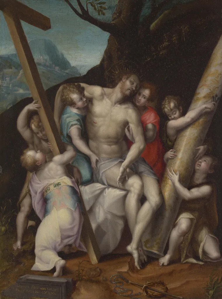 The Dead Christ with Symbols of the Passion