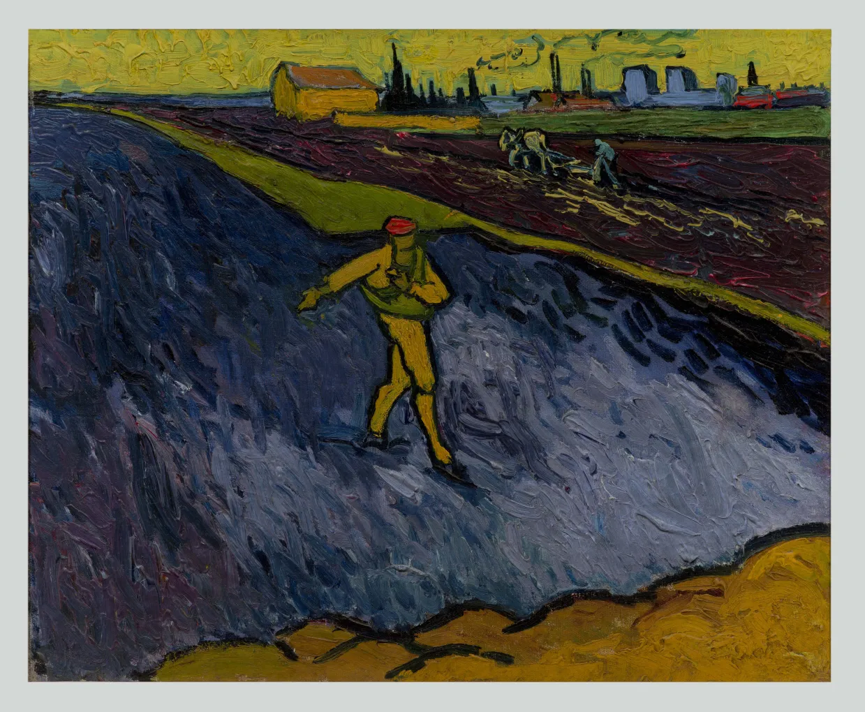 Vincent van Gogh (Dutch, 1853–1890). The Sower, 1888. Oil on canvas; 13 1/4 x 16 in. (33.7 x 40.6 cm). Hammer Museum, Los Angeles, The Armand Hammer Collection, gift of Dr. Armand Hammer, AH 91.42.