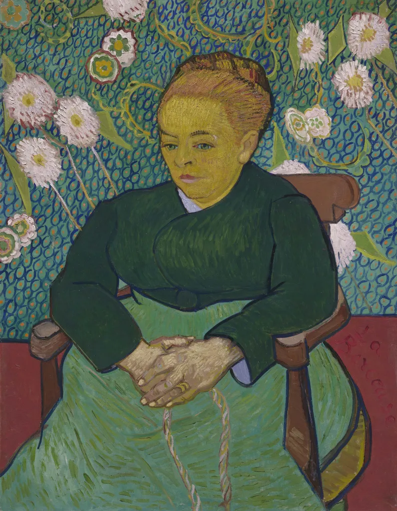 Lullaby:Madame Augustine Roulin Rocking a Cradle (La Berceuse), 1889 — Vincent van Gogh