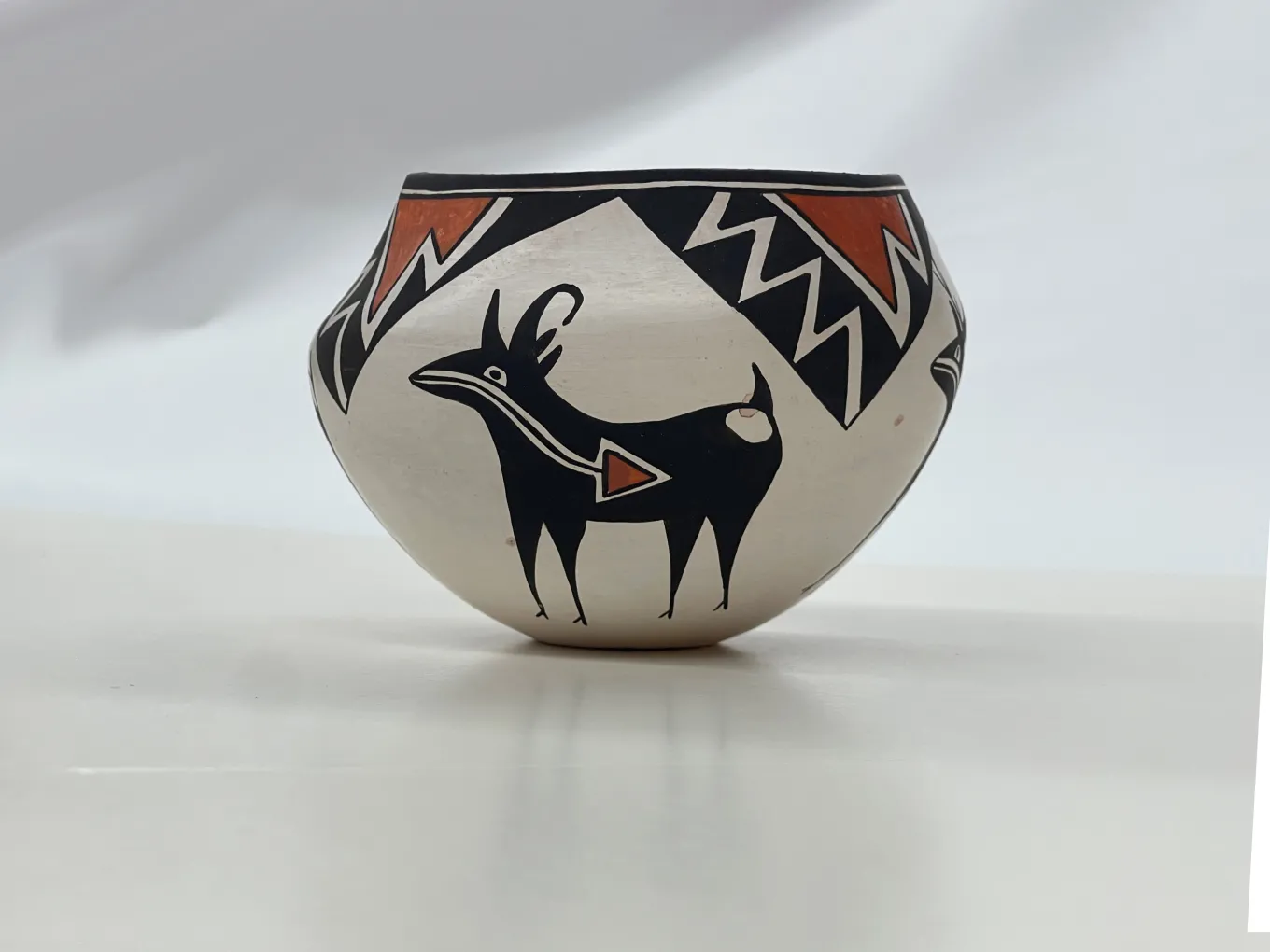 Lucy Lewis, Cermaic, 20th Century, Clay. Midland Center for the Arts, Gift of Patricia S. Naegele Trust.