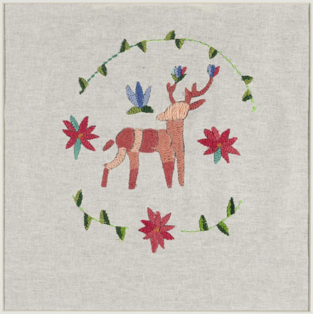 Cynthia Rojo Flores, "Otomi Weaving," fibers, Grade 8, Teacher: Kendra Lincourt