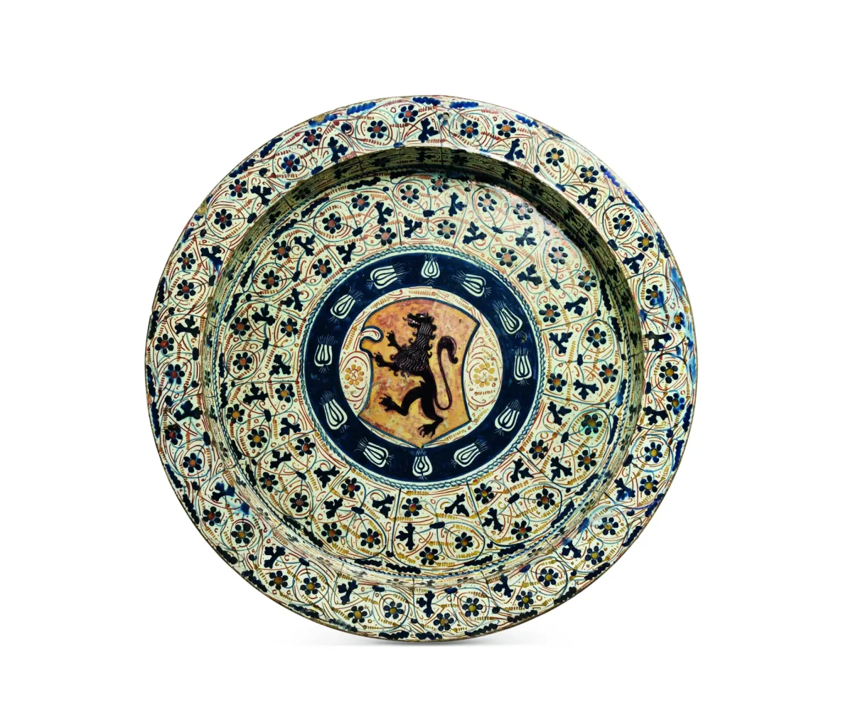 Dish with delle Agli Family Coat of Arms