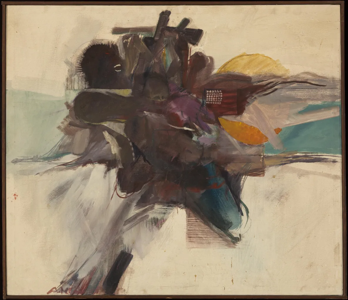 Allie McGhee, Black Attack, 1967. Detroit Institute of Arts, Museum Purchase, Friends of Modern Art Acquisition Fund, gift of Mr. and Mrs. Lawrence A. Fleischman, and gift of anonymous donor, by exchange