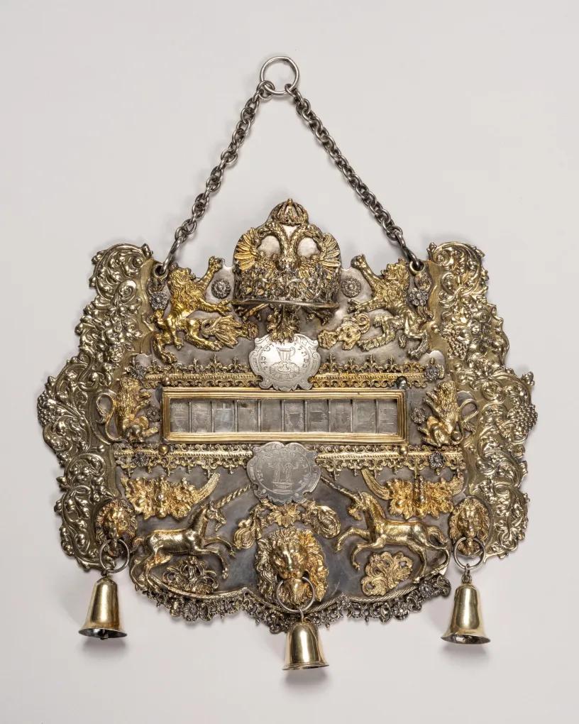 Thomas Ringler, Torah Shield, 1661-1664. The Jewish Museum, Gift of Dr. Harry G. Friedman.
