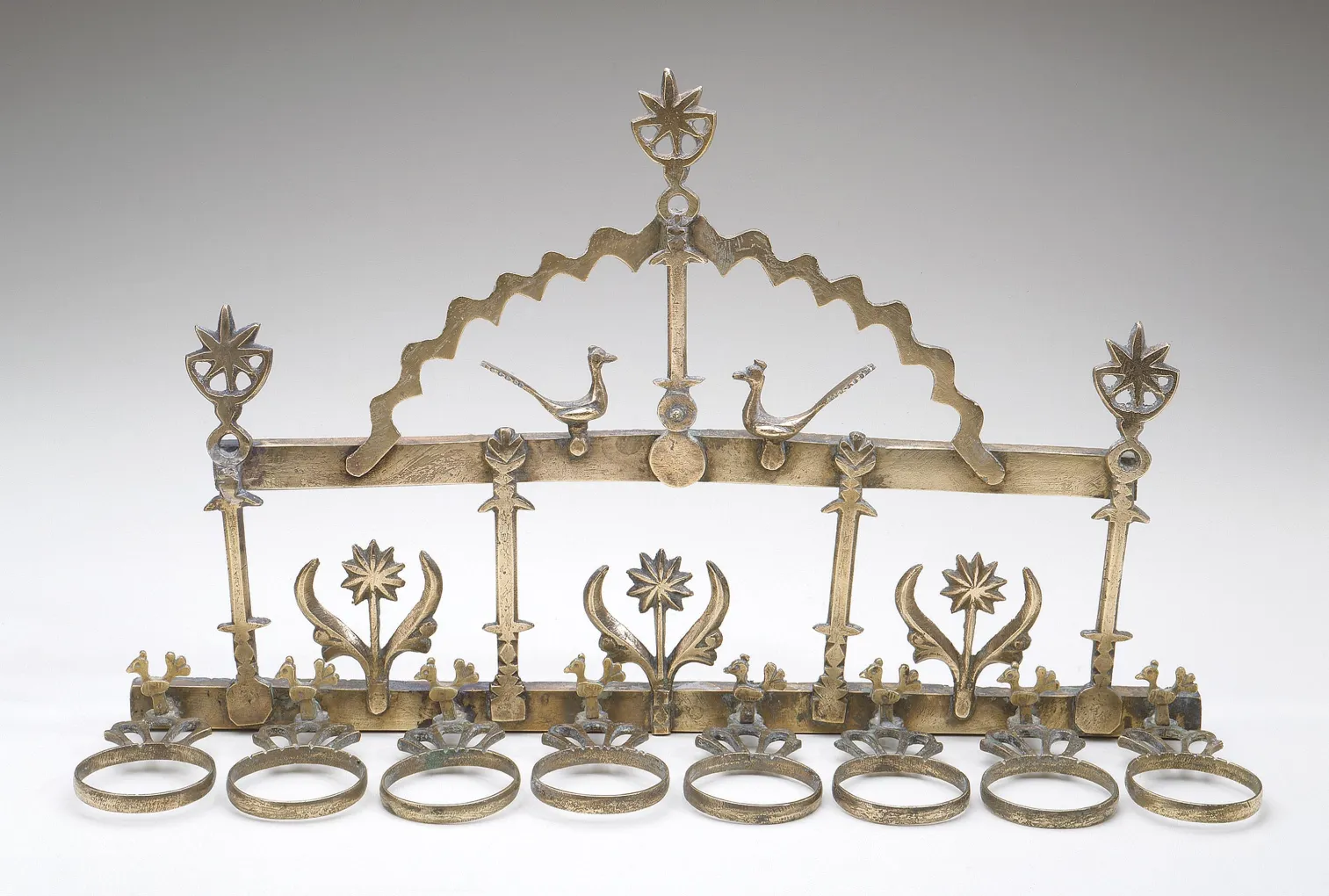 Hanukkah Lamp , 1800s - early 1900s. The Jewish Museum, Gift of Dr. Harry G. Friedman.