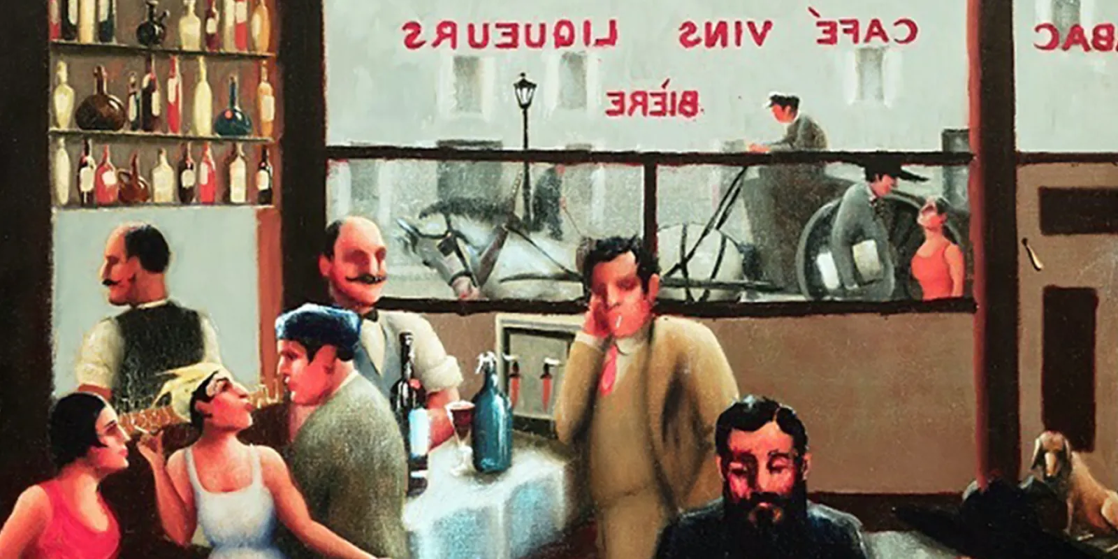 Cafe Paris painting