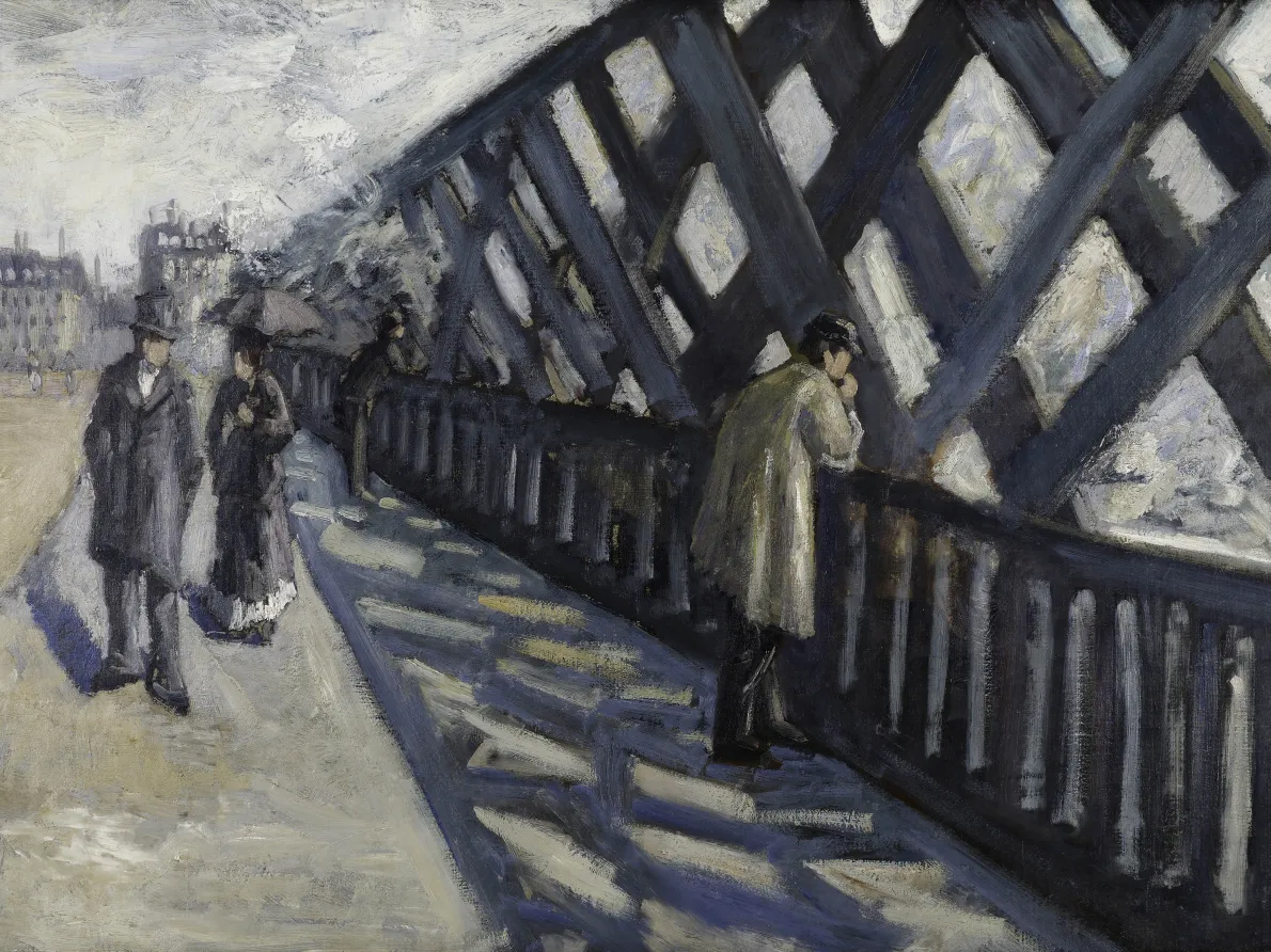 Study for “Le Pont de l’Europe,” 1876, Gustave Caillebotte, French; oil on canvas. Albright-Knox Art Gallery, Bequest of A. Conger Goodyear, by exGallery, Buffalo, New York. Photograph by Tom Loonan and Brenda Bieger, courtesy of Albright-Knox Art Gallery