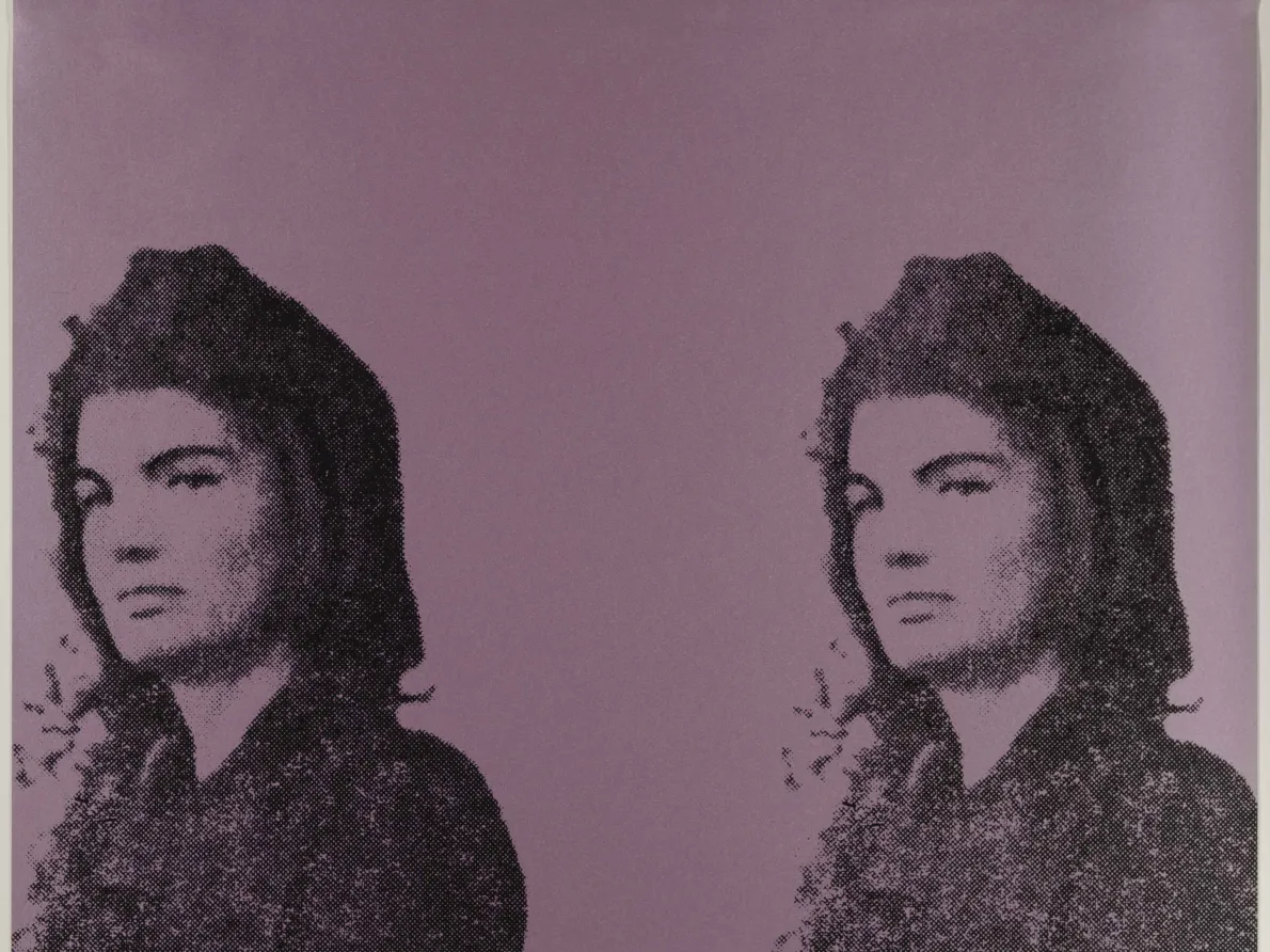 &quot;Jackie II,&quot; 1966, Andy Warhol, American; screenprint printed in color ink. Detroit Institute of Arts