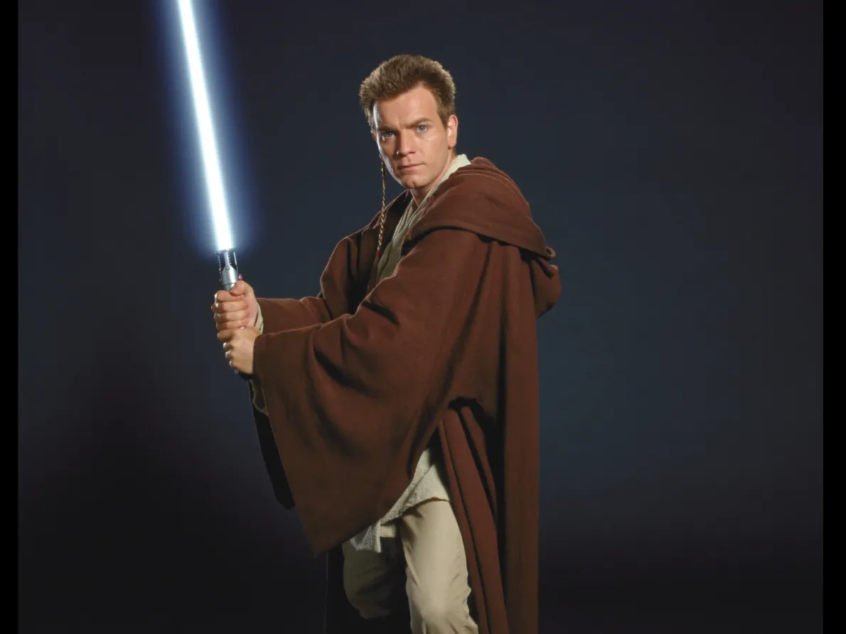 Authentic Obi Wan sold costume w/ light saber!