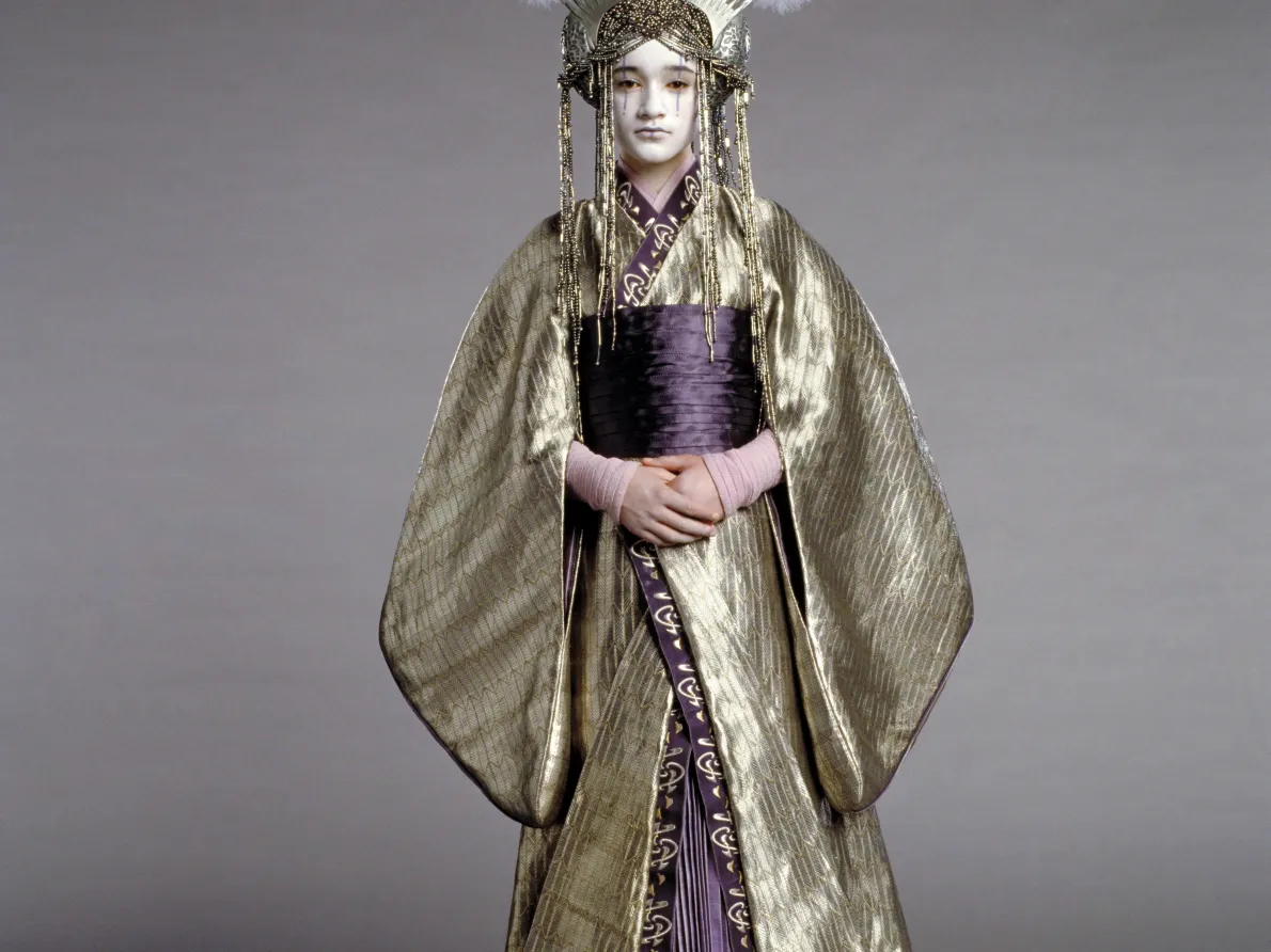 Queen Apailana Funeral Costume, Star Wars™: Revenge of the Sith. © & ™ 2018 Lucasfilm Ltd. All rights reserved. Used under authorization.