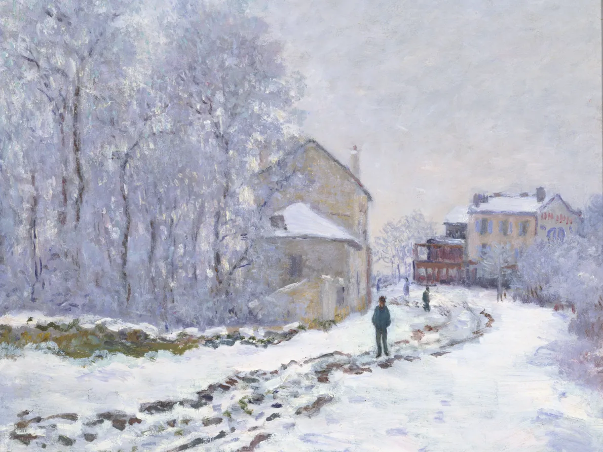 “Snow in Argenteuil,” 1875, Claude Monet, oil on canvas. The National Museum of Western Art, Tokyo. Matsukata Collection