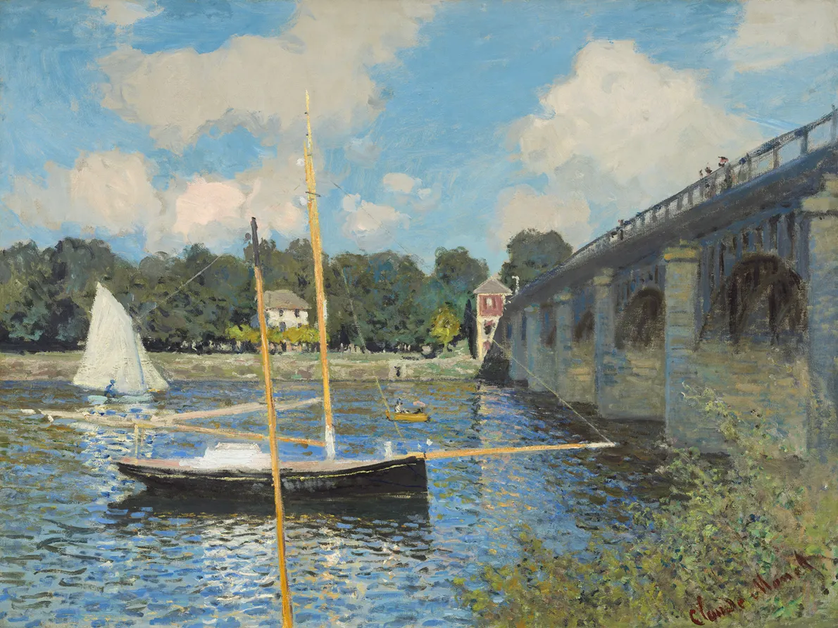 “The Bridge at Argenteuil,” 1874, Claude Monet, oil on canvas. National Gallery of Art, Washington, D.C. Collection of Mr. and Mrs. Paul Mellon, 1983.1.24