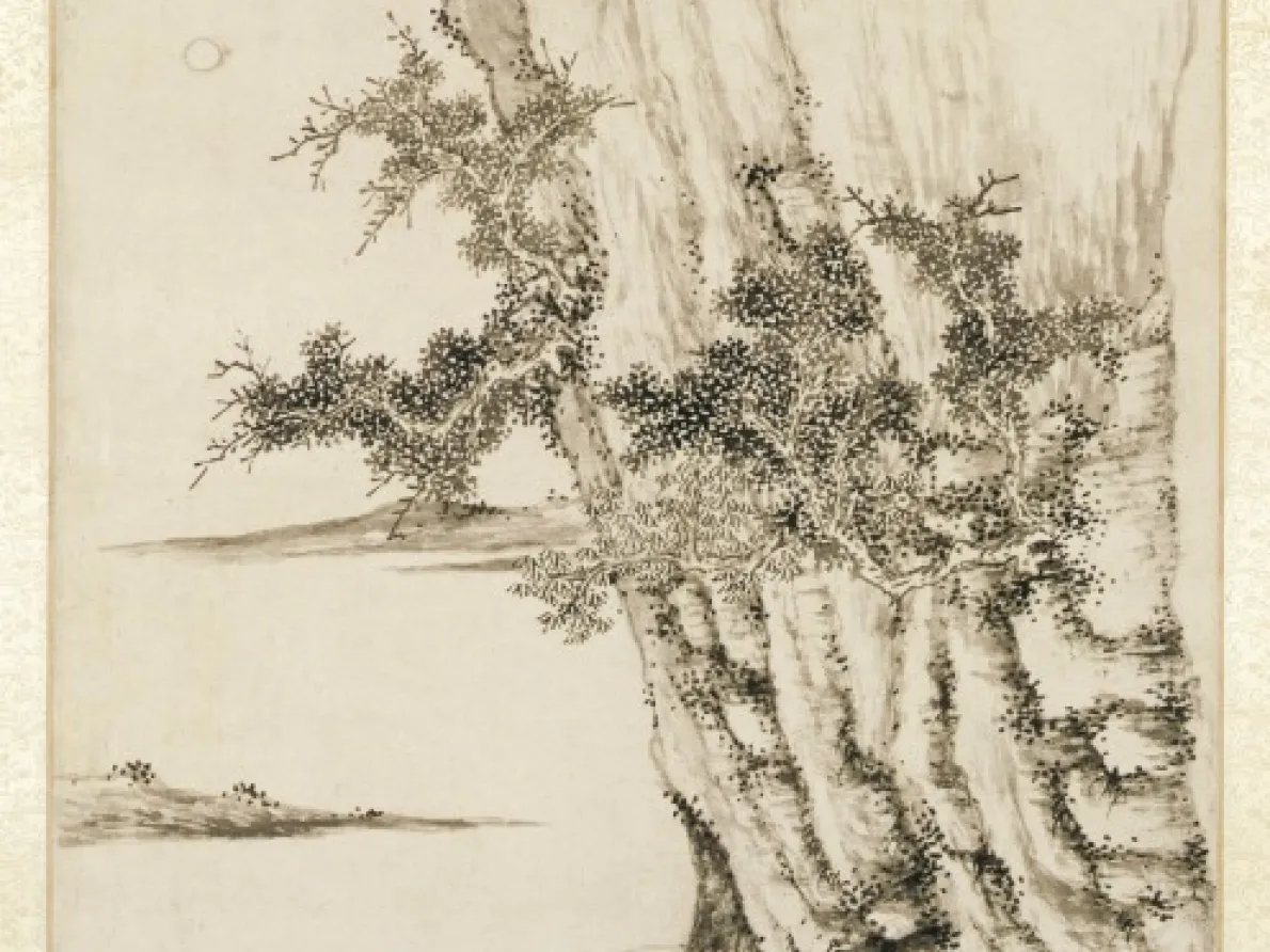 “The First Prose Poem on the Red Cliff,” 1558, Wen Zhengming, ink on paper. Detroit Institute of Arts